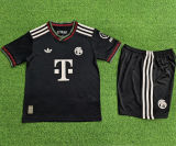 2025/26 BFC Third Black Player Version Kids Soccer Jersey 球员版童装