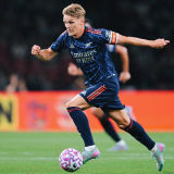 ØDEGAARD #8 ARS 1:1 Quality Away Fans Soccer Jersey 2025/26 (League Font 联赛字体 ) ★★