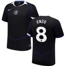 ENZO #8 CFC Third Black Fans Soccer Jersey 2025/26 (League Font 联赛字体 ) ★★