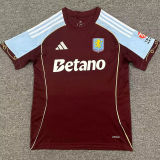 McGINN #7 Aston Villa Home Fans Soccer Jersey 2025/26 (League Font 联赛字体 ) ★★