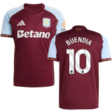 BUENDIA #10 Aston Villa Home Fans Soccer Jersey 2025/26 (League Font 联赛字体 ) ★★