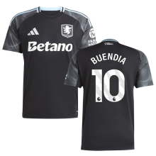 BUENDIA #10 Aston Villa Away Black Fans Soccer Jersey 2025/26 (League Font 联赛字体 ) ★★