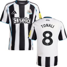 TONALI #8 Newcastle 1:1 Quality Home Fans Soccer Jersey 2025/26 (League Font 联赛字体 ) ★★