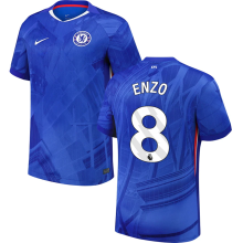 ENZO #8 CFC 1:1 Quality Home Blue Fans Soccer Jersey 2025/26 (League Font 联赛字体 ) ★★