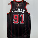 2025/26 Bulls RODMAN #91 Black NBA Jerseys