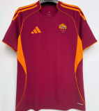TOTTI #10 Roma 1:1 Quality Home Red Fans Soccer Jersey 2025/26 ★★