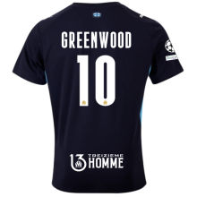 GREENWOOD #10 MS 1:1 Quality Away Fans Soccer Jersey 2025/26 (UCL Font 欧冠体 ) （Have TREIZIEME HOMME 带号下广告 ）★★