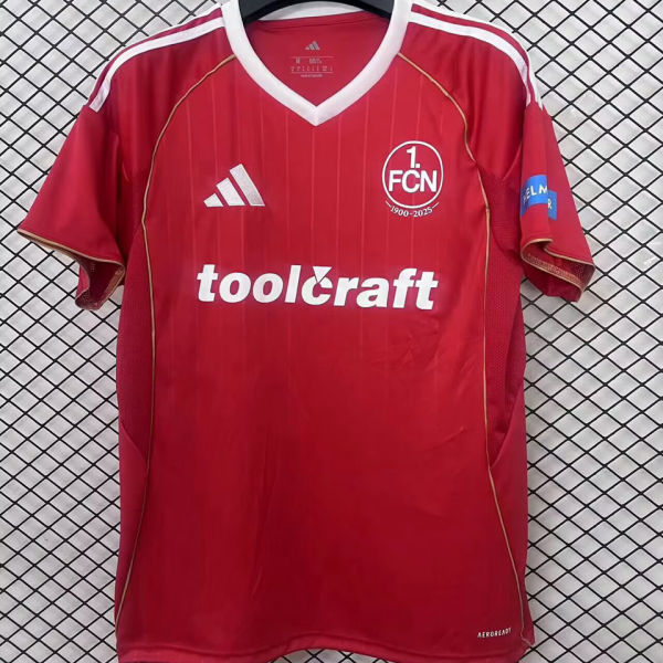 2025/26 1. FC Nürnberg Third Red Fans Soccer Jersey  纽伦堡