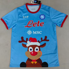 2025/26 Napoli Christmas Special Edition Blue Fans Soccer Jersey