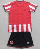 2025/26 Sheffield United Home Kid Soccer Jersey 带胸前广告