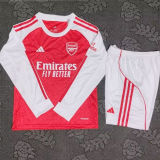 2025/26 ARS Home Red Kids Long Sleeve Soccer Jersey  长袖童装