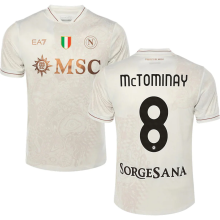 McTOMINAY #8 Napoli 1:1 Quality AwayFans Jersey 2025/26 (Have Champion Patch 胸前章 And SORGESANA 号下广告)★★