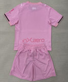 2025/26 Palermo Home Pink Kids Soccer Jersey 巴勒莫