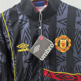 1993/1995 M Utd Black Retro Windbreaker