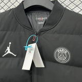 2026/27 PSG x Jordan Black Baseball Cotton Windbreaker Jacket BQ7703 黑标