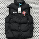 2026/27 Portugal Black Cotton Vest Jacket  J3308 黑色