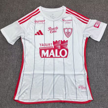 2025/26 Brestois Away White Fans Soccer Jersey