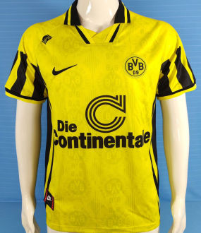 1996/1997 BVB Home Yellow Retro Soccer Jersey