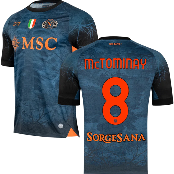 McTOMINAY #8 Napoli Napoli Halloween Jersey 2025/26 (Have Champion Patch 胸前章 And SORGESANA 号下广告)★★