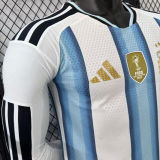 2026/27 Argentina Home Player Version Long Sleeve Soccer Jersey  背上有1893