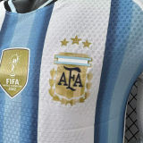 2026/27 Argentina Home Player Version Long Sleeve Soccer Jersey  背上有1893
