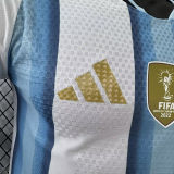 2026/27 Argentina Home Player Version Long Sleeve Soccer Jersey  背上有1893