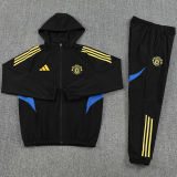 2026 M Utd Black Windbreaker Jacket  （A Set）