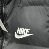 2026/27 NK Black Cotton Vest Jacket J5503 黑色带帽