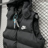 2026/27 NK Black Cotton Vest Jacket J5503 黑色带帽