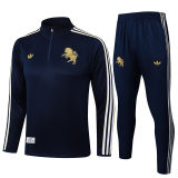 2026 JUV Baby Blue Retro Sweater Tracksuit