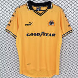 1998/1999 Wolves Home Yellow Retro Soccer Jersey