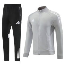 2026 Ad~ Grey Jacket Tracksuit