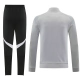 2026 Ad~ Grey Jacket Tracksuit