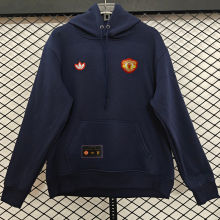 2026 M Utd Royal Blue Retro Style Hoody 宝蓝色