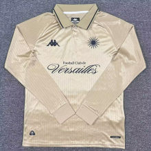 2025/26 Versailles Third Gold Fans Long Sleeve Soccer Jersey 凡尔赛