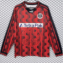 1995/1996 Frankfurt Home Red Black Retro Long Sleeve Jersey