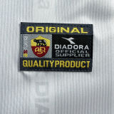 1999/2000 Roma Away White Retro Long Sleeve Soccer Jersey