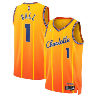 2026 Clippers BALL #1 Orange City Edition NBA Jerseys