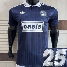 2025/26 AD x oasis #25 Royal Blue Retro Style Player Version Soccer Jersey (Have No.25 带号码）