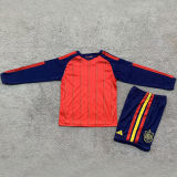 2026/27 Spain Home Red Kids Long Sleeve Soccer Jersey  长袖童装