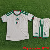 2026/27 Algeria Home White Player Version Kids Soccer Jersey 球员版童装