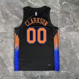 2026 NY Knicks CLARKSON #00 Black NBA Jersey