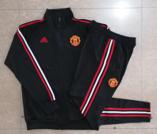 2025 M Utd Black Jacket Tracksuit