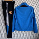 2026 M Utd Blue Windbreaker Jacket  （A Set）