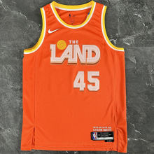 2026 Cleveland MITCHELL #45 Orange City version NBA Jerseys