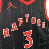 2023 Toronto Raptors INGRAM # 3  Black NBA Jerseys