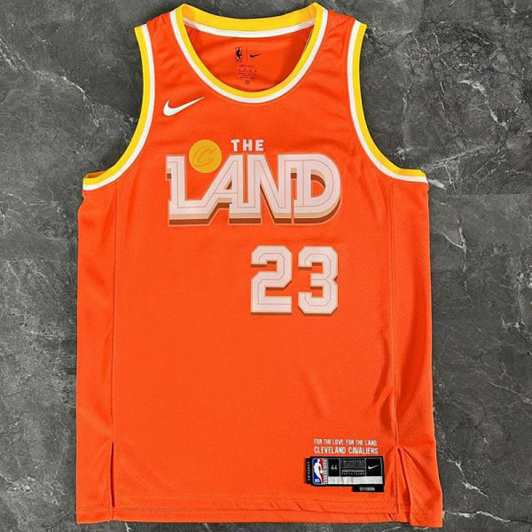 2026 Cleveland JAMES #23 Orange City version NBA Jerseys