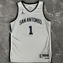 2026 Spurs WEMBANYAMA #1 Grey NBA Jerseys