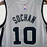2026 Spurs DEROZAN #10 Grey NBA Jerseys