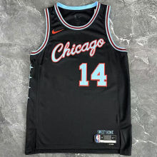 2026 Bulls BUZELIS #14 Black NBA Jerseys